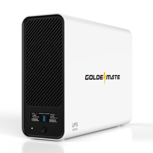 Goldenmate 1,000VA 600W Lithium UPS Battery Backup and Surge Protector: $179.98 Goldenmate 1,000VA 600W Lithium UPS Battery Backup and Surge Protector: $179.98
