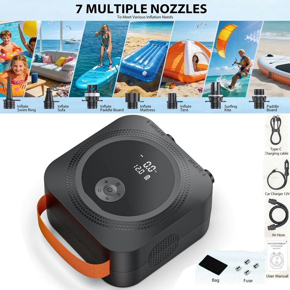 Warmtuyo 22PSI 12V Electric SUP Air Pump: $77.16