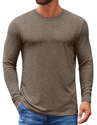 Coofandy Men's Crew Neck Long Sleeve Shirt: $14.24 Coofandy Men's Crew Neck Long Sleeve Shirt: $14.24