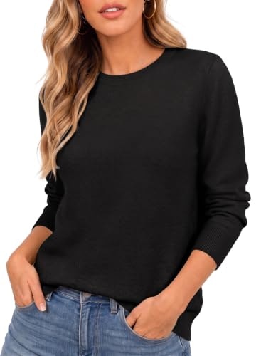 Evaless Women's Lightweight Wool Blend Pullover Sweater: $14.98 Evaless Women's Lightweight Wool Blend Pullover Sweater: $14.98