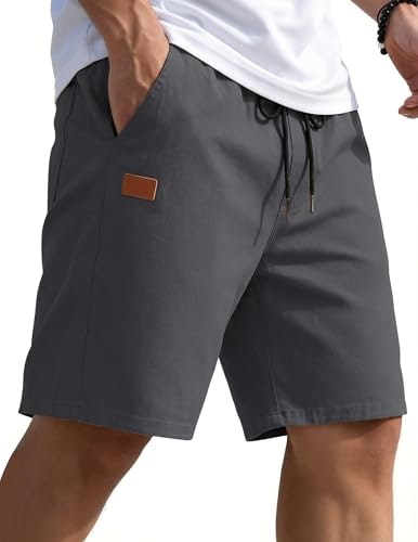 Coofandy Men's Casual Cotton Elastic Waist Drawstring Shorts: $19.98 Coofandy Men's Casual Cotton Elastic Waist Drawstring Shorts: $19.98