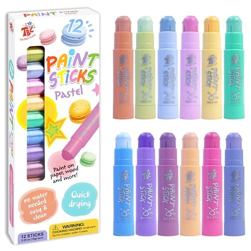 The Best Crafts 12-Pack Pastel Paint Sticks: $7.99 The Best Crafts 12-Pack Pastel Paint Sticks: $7.99