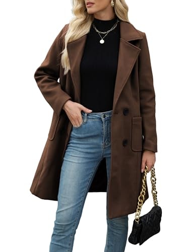 Bankeng Women's Mid-Long Wool Blend Double-Breasted Coat: $49.97 Bankeng Women's Mid-Long Wool Blend Double-Breasted Coat: $49.97