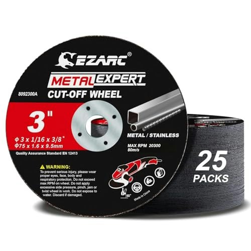 EZARC 3-Inch Metal Cut Off Wheels 25-Pack: $15.97 EZARC 3-Inch Metal Cut Off Wheels 25-Pack: $15.97