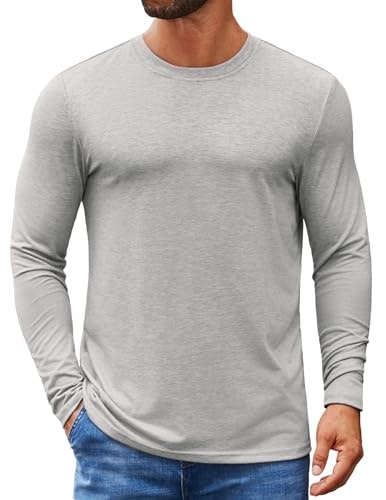 Coofandy Men's Crew Neck Long Sleeve Shirt: $12.99