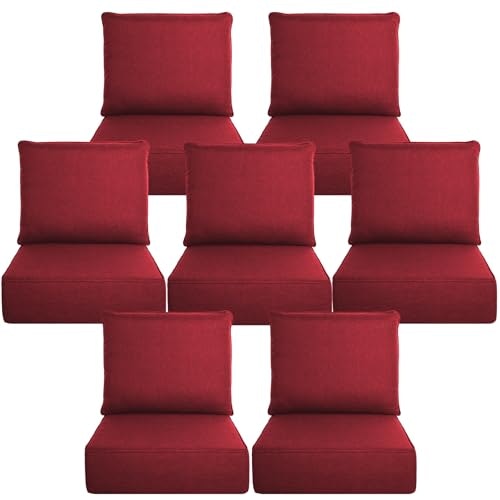 Belord 6-Inch Thick Outdoor Chair Cushion 7-Piece Set: $458.99 Belord 6-Inch Thick Outdoor Chair Cushion 7-Piece Set: $458.99
