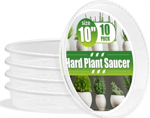 Rootrimmer 10-Inch Clear Plant Saucers 10-Pack: $11.04 Rootrimmer 10-Inch Clear Plant Saucers 10-Pack: $11.04