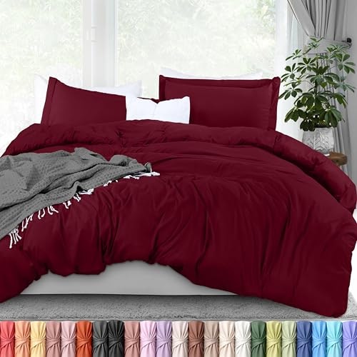 Burgundy Full Duvet Cover 3-Piece Set: $16.99