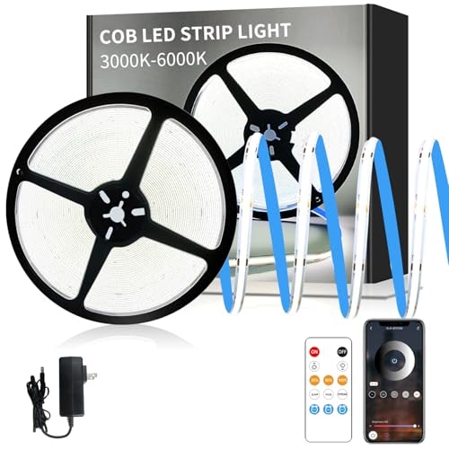 Yeewhale 50ft Dimmable COB LED Strip Light: $30.59 Yeewhale 50ft Dimmable COB LED Strip Light: $30.59