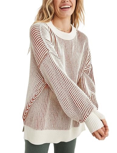 Tomosc Women's Chenille Color Block Crew Neck Sweater: $29.99 Tomosc Women's Chenille Color Block Crew Neck Sweater: $29.99