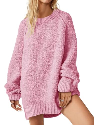 Saodimallsu Women's Oversized Fuzzy Long Sleeve Tunic Sweater: $28.97 Saodimallsu Women's Oversized Fuzzy Long Sleeve Tunic Sweater: $28.97
