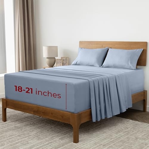 Mellanni Iconic Split King 5-Piece Sheet Set: $42.47