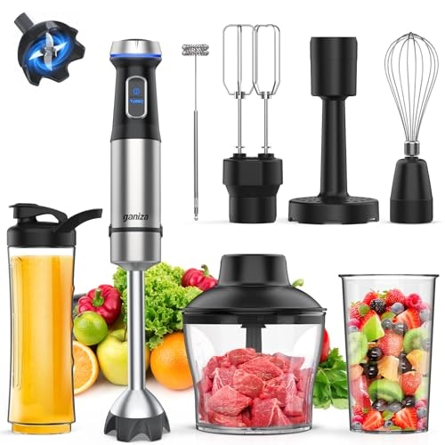 Ganiza 1,000W 8-in-1 Handheld Immersion Blender: $59.98 Ganiza 1,000W 8-in-1 Handheld Immersion Blender: $59.98