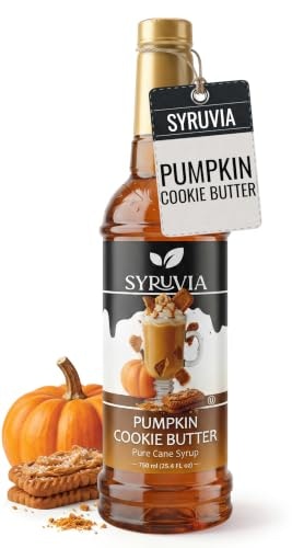Syruvia Pumpkin Cookie Butter Coffee Syrup 25.4-oz.: $10.99 Syruvia Pumpkin Cookie Butter Coffee Syrup 25.4-oz.: $10.99