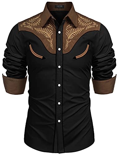 Coofandy Men's Embroidered Button Down Shirt: $32.29 Coofandy Men's Embroidered Button Down Shirt: $32.29