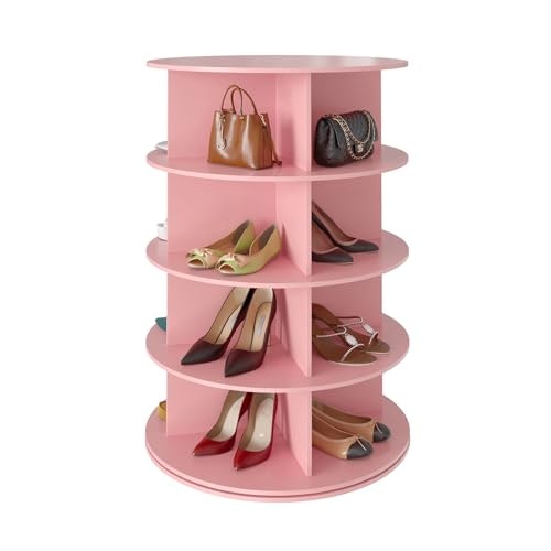SpaceAid 4-Tier Rotating Shoe Rack Tower: $111.96 SpaceAid 4-Tier Rotating Shoe Rack Tower: $111.96