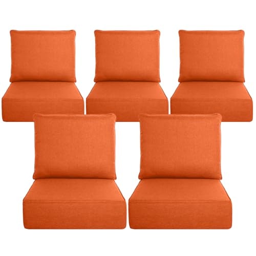 Belord 6-Inch Thick Outdoor Chair Cushion 5-Pack: $339.99 Belord 6-Inch Thick Outdoor Chair Cushion 5-Pack: $339.99