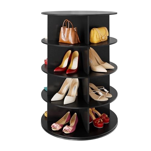 SpaceAid 4-Tier Rotating Shoe Rack Tower: $118.98 SpaceAid 4-Tier Rotating Shoe Rack Tower: $118.98