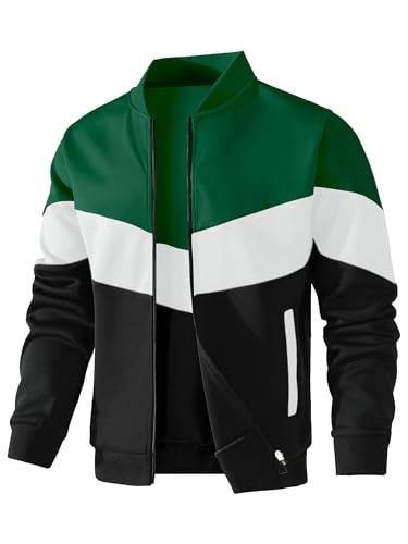 Hypestfit Men's Lightweight Color Block Bomber Jacket: $33.14 Hypestfit Men's Lightweight Color Block Bomber Jacket: $33.14