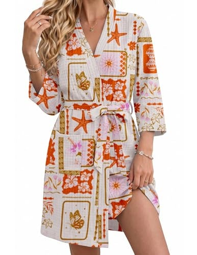 Ekouaer Women's Waffle Bath Robe: $14.99 Ekouaer Women's Waffle Bath Robe: $14.99