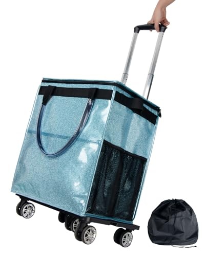 Wloskance Rolling Grocery Tote Bag: $90.09 Wloskance Rolling Grocery Tote Bag: $90.09