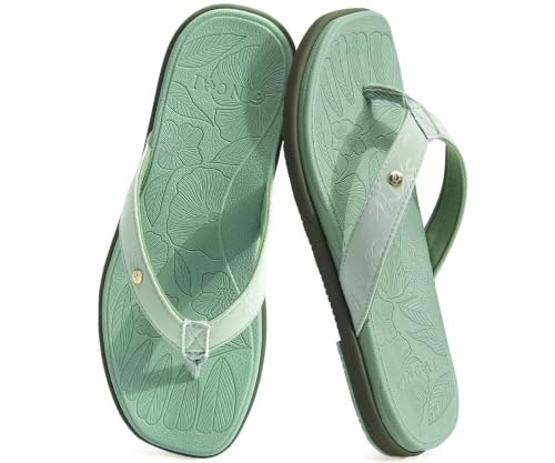 Oncai Women's Square Toe Flat Flip Flops: $23.99
