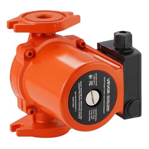 Vevor F-009-BF5-J 17 GPM 3-Speed Cast Iron Circulator Pump: $72.95