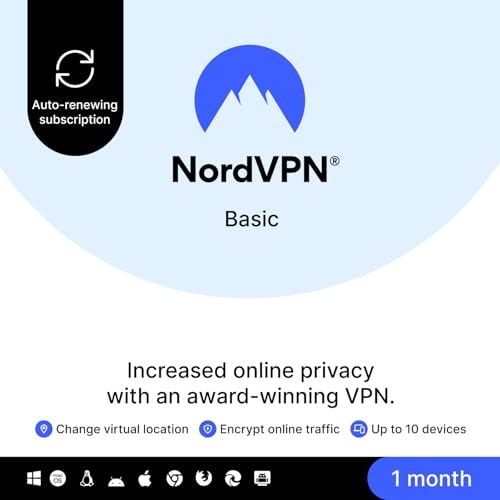 NordVPN Basic 1-Month Subscription: $9.99