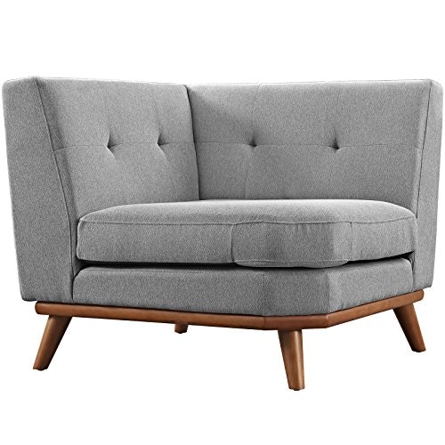 Modway Engage Mid-Century Modern Upholstered Corner Sofa: $174.01 Modway Engage Mid-Century Modern Upholstered Corner Sofa: $174.01