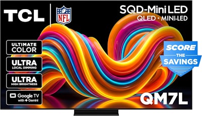 TCL QM7L Series 65QM7L 65" QLED (Mini-LED) UHD Smart TV for $898 + free shipping