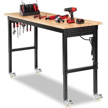 Enjoywood 60" Adjustable Height Workbench: $92.99