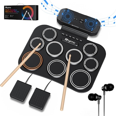 Rhymo 9-Pad Portable Electronic Drum Set for $30 + free shipping w/ Prime