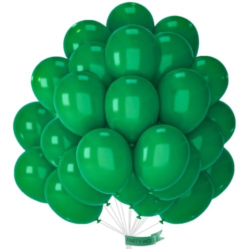 PartyWoo Dark Green Balloons 101-Pack: $7.99
