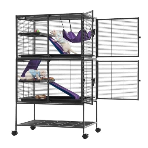 Vevor 51.2-Inch 4-Tier Rolling Metal Small Animal Cage: $134.01 Vevor 51.2-Inch 4-Tier Rolling Metal Small Animal Cage: $134.01