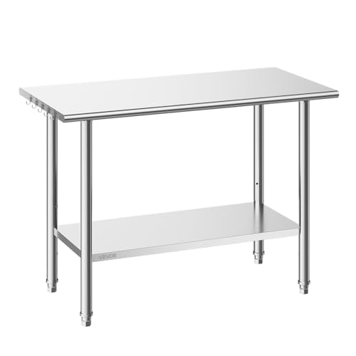 Vevor 24x48-inch Stainless Steel Work Table: $89.18 Vevor 24x48-inch Stainless Steel Work Table: $89.18