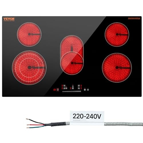 Vevor 36-inch 5-Burner Electric Cooktop: $242.91 Vevor 36-inch 5-Burner Electric Cooktop: $242.91