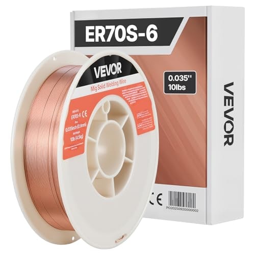Vevor 0.035-inch 10lb ER70S-6 Mild Steel MIG Welding Wire: $18.60 Vevor 0.035-inch 10lb ER70S-6 Mild Steel MIG Welding Wire: $18.60