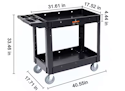 SucceBuy 2-Shelf Utility Service Cart for $35.20 + free shipping