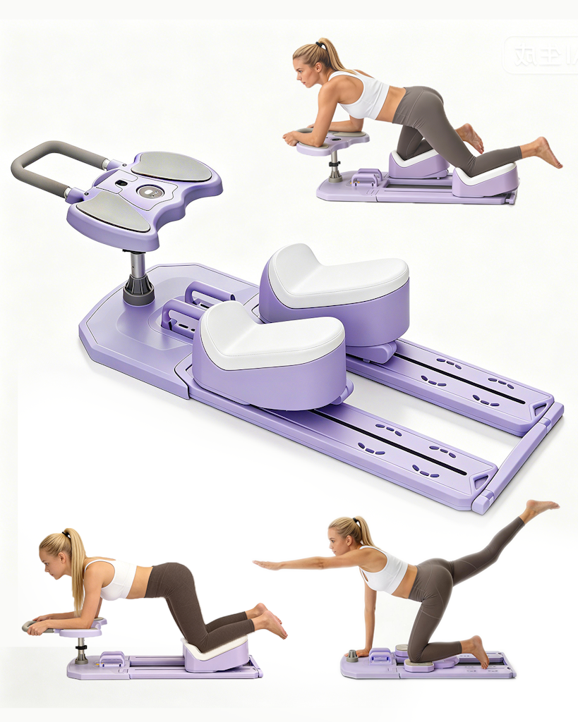 Pilates Reformer Board with Resistance Bands: $70