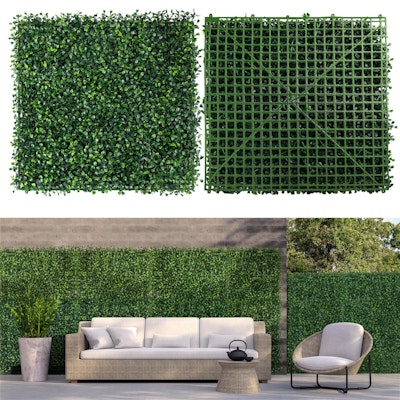 10" x 10" Artificial Grass Wall Panels 12-Piece Set for $14 + free shipping w/ Prime