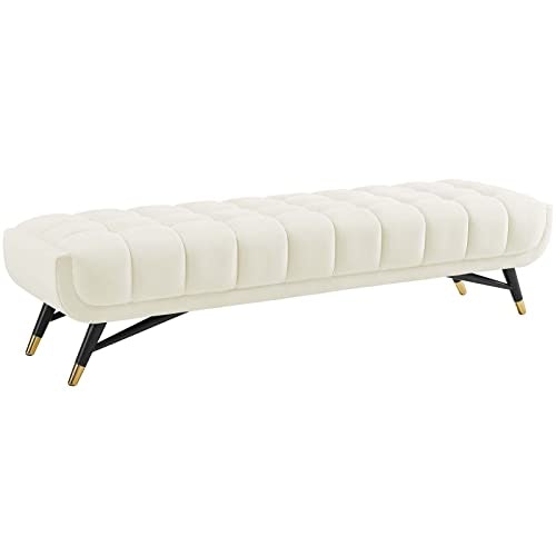 Modway Adept Mid-Century Velvet Tufted Accent Bench: $164.96 Modway Adept Mid-Century Velvet Tufted Accent Bench: $164.96