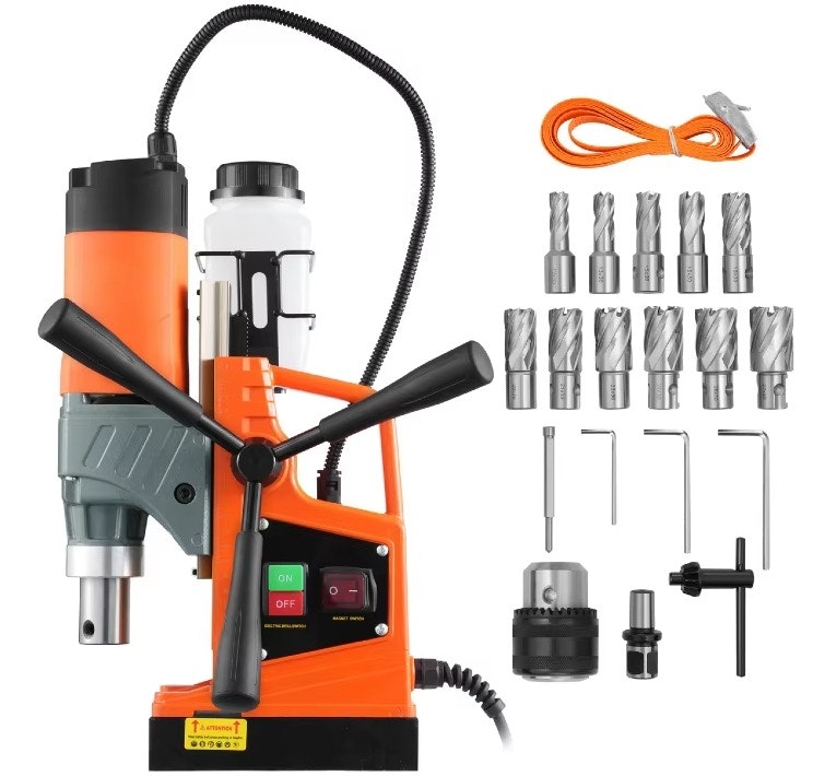 SucceBuy 11-Piece 1450W Magnetic Drill Motor Press: $157