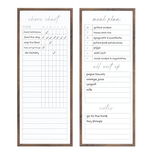 Sheffield Home 9x21-Inch Dry Erase Family Planner Board 2-Pack: $47.46
