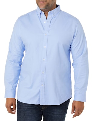 Amazon Essentials Men's Slim-Fit Stretch Oxford Shirt (L only) for $7 + free shipping w/ Prime