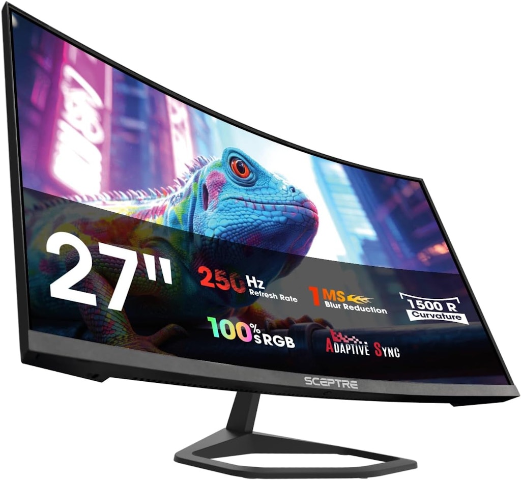 Sceptre 27" 1080p Curved LED Gaming Monitor: $93