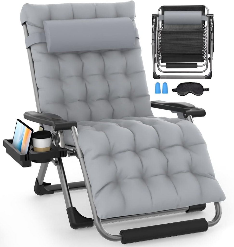 Slendor Oversized 33" XXL Zero Gravity Chair: $66 Slendor Oversized 33" XXL Zero Gravity Chair: $66