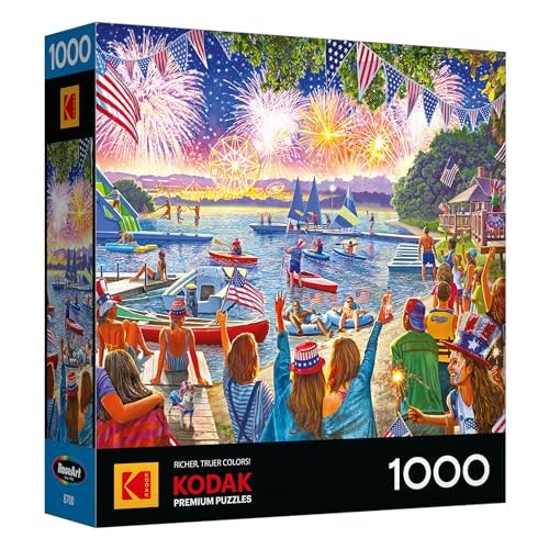 RoseArt Kodak 1,000-Piece 4th of July Fireworks Jigsaw Puzzle: $10.62