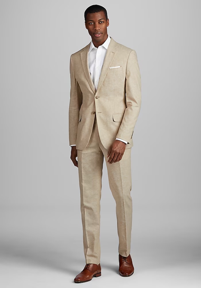Jos. A. Bank Men's Slim Fit Linen Blend Suit: $250