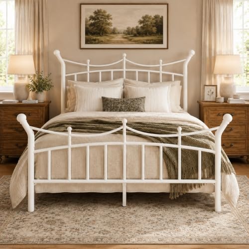 Sha Cerlin Victorian Crown Metal Bed Frame: $78.99 Sha Cerlin Victorian Crown Metal Bed Frame: $78.99