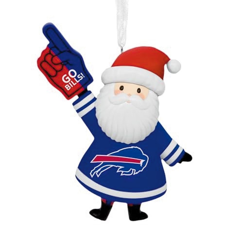 Hallmark Buffalo Bills Santa Fan Ornament: $11.86